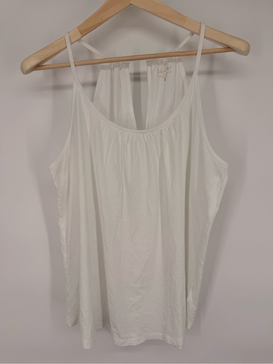 Lilly Pulitzer Tops - Lilly Pulitzer Pima Cotton Modal Women's White Racerback Tank Top Size L